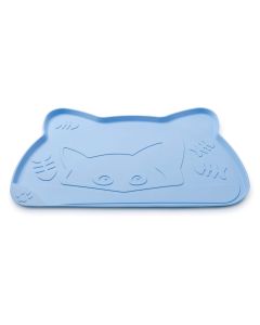 Freezack Napfunterlage Cat & Fishbone blau 50 x 32 cm