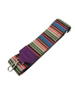 SilkeN Trageriemen quergestreift silber