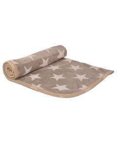 Petlando Stars Kuscheldecke beige