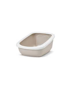Savic Katzentoilette Aseo Jumbo weiss-mokka, 67.5 x 48.5 x 28 cm
