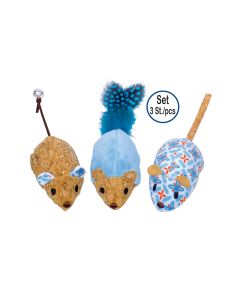 Nobby souris en bouchon avec catnip 12cm 3er Set