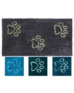 Dirty Doormat Runner Pfoten aqua 152 x 76 cm