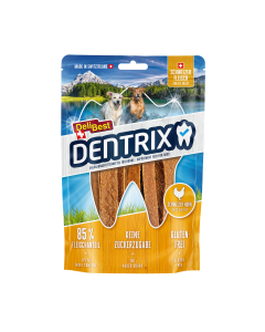 DeliBest Dentrix Schweizer Hähnchen 70 g Hundesnack zur Zahnreinigung 