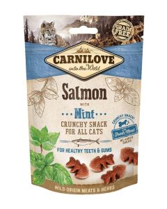 Carnilove Cat Adult Crunchy Snack Lachs mit Minze 50g
