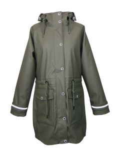 Schmuddelschnute Regenmantel olive