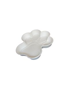 Hundepool in Pfotenform weiss