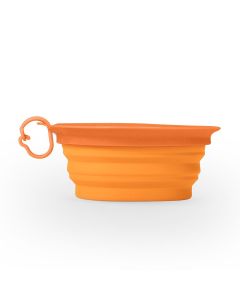 "Leaf Bowl" faltbarer Reisenapf orange 13x15x2 cm