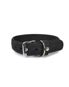 Das Lederband Halsband Boston schwarz