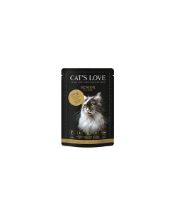 Cats Love Senior Ente 85 g mit Distelöl & Grünlippmuschelextrakt