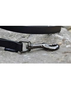 Treusinn laisse STAY noir 16 mm, 1.2 m, avec poignée