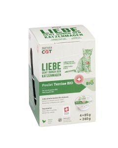 naturaCAT BIO térrine poulet Multipack 4x 85 g
