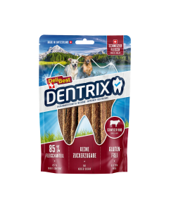 DeliBest Dentrix Schweizer Rind 70 g Hundesnack zur Zahnreinigung 