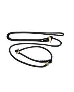 Mystique Hunting Profi laisse acroch.8mm noir, avec limit. tirage 