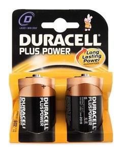 Duracell Alkaline 1.5V 2 pièces Mono D LR20 AM1 grosse 