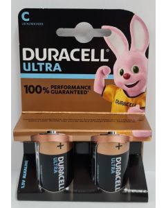 Duracell Alkaline 1.5V 2 Stück Baby C LR14 AM2 moyenne 